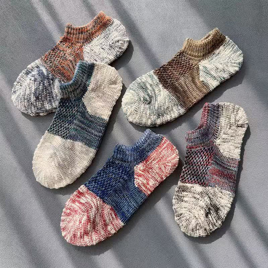 Stricksocken im Retro-Stil (5 Paar)