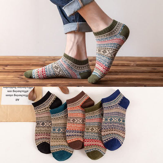 Füßlinge im Retro-Ethno-Stil (5 Paar)