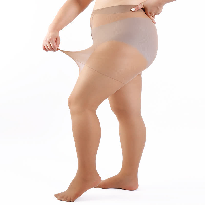 Einfarbige Strumpfhosen in Übergröße (3 Paar)