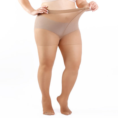 Einfarbige Strumpfhosen in Übergröße (3 Paar)