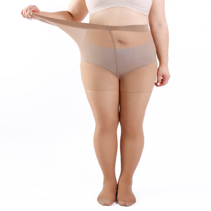 Einfarbige Strumpfhosen in Übergröße (3 Paar) - image 15