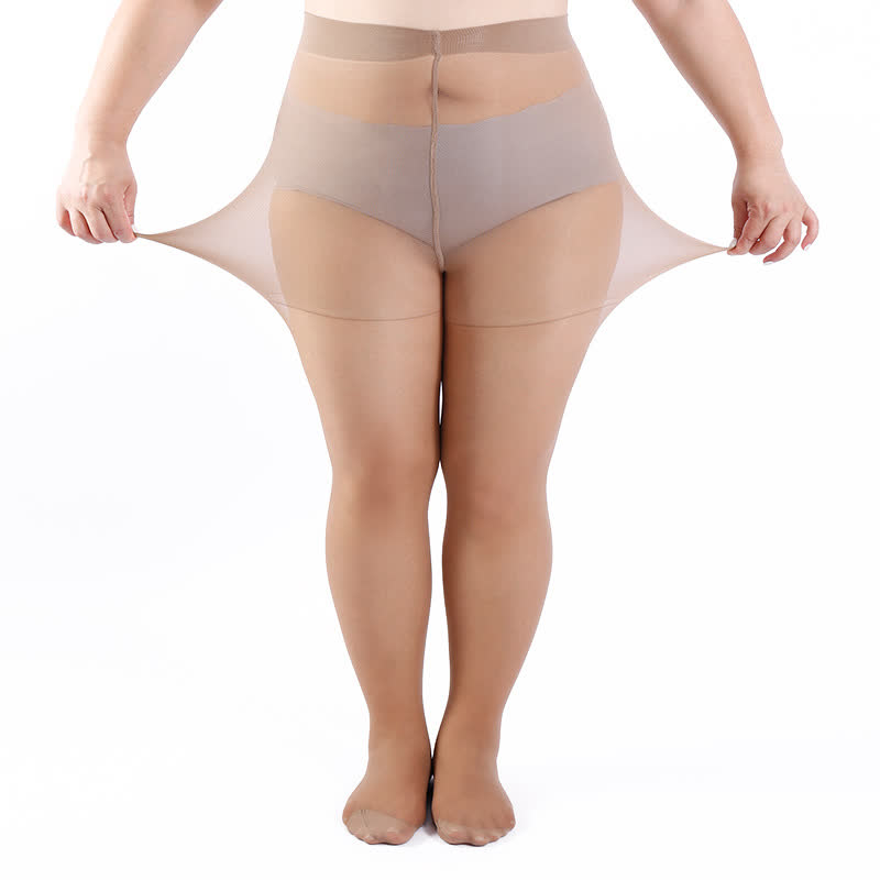 Einfarbige Strumpfhosen in Übergröße (3 Paar)