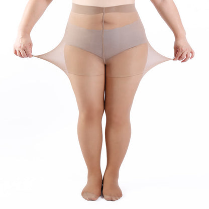 Einfarbige Strumpfhosen in Übergröße (3 Paar)