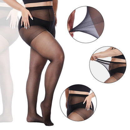 Einfarbige Strumpfhosen in Übergröße (3 Paar)