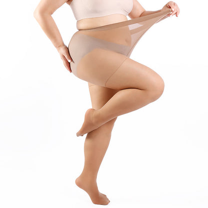 Einfarbige Strumpfhosen in Übergröße (3 Paar)