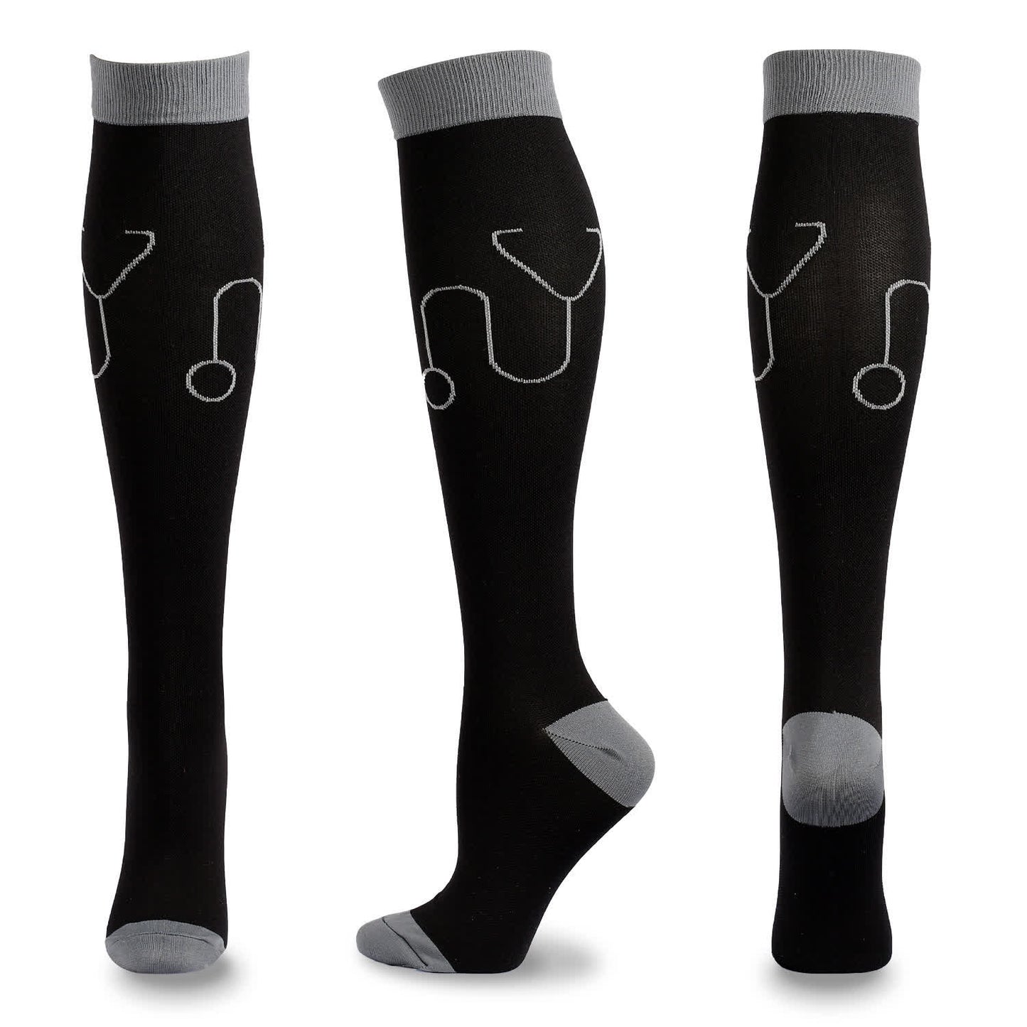 Kompressionsstrümpfe mit medizinischem Musterdruck (5 Paar) - D - L/XL - image 10