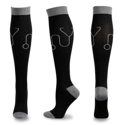 Kompressionsstrümpfe mit medizinischem Musterdruck (5 Paar) - D - L/XL - image 10