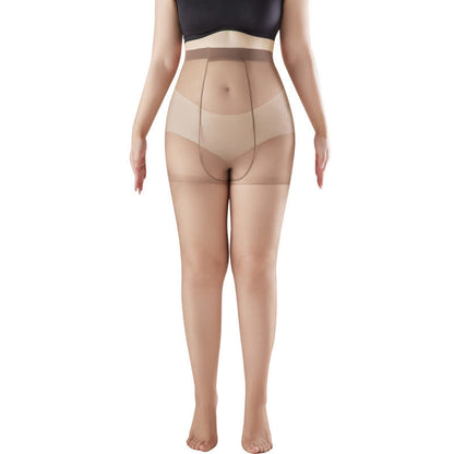 Ultradünne, transparente Strumpfhosen mit hoher Taille, die nicht hängen bleiben (2 Paar) - Kaffee - XL - image 11