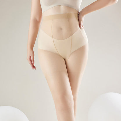 Ultradünne, transparente Strumpfhosen mit hoher Taille, die nicht hängen bleiben (2 Paar)