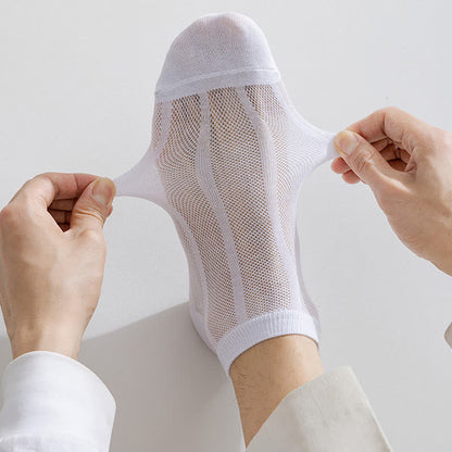 Einfarbige, dünne, atmungsaktive, schweißabsorbierende Socken (5 Paar)