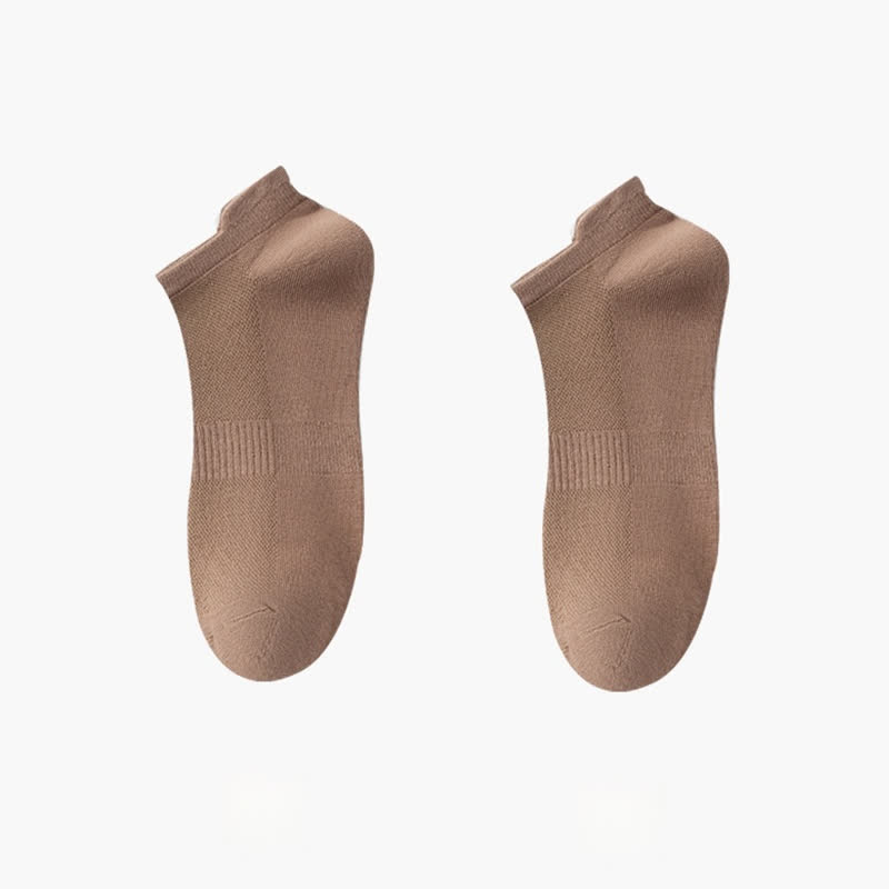 Dünne, atmungsaktive, unsichtbare Baumwollsocken (8 Paar) - Kaffee - EU42-48 (US8,5-13) - image 14