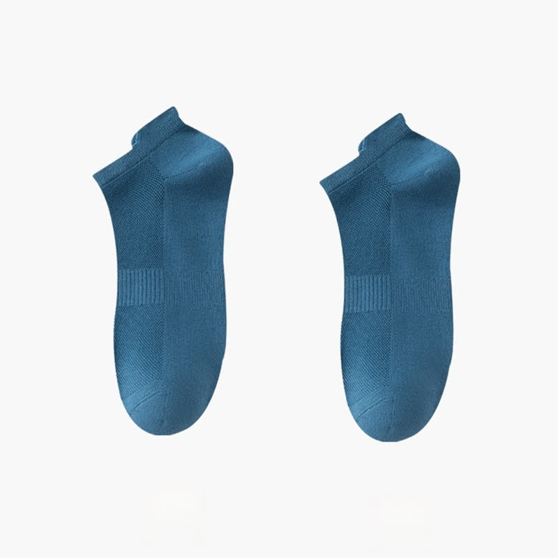 Dünne, atmungsaktive, unsichtbare Baumwollsocken (8 Paar) - Blau - EU42-48 (US8,5-13) - image 4