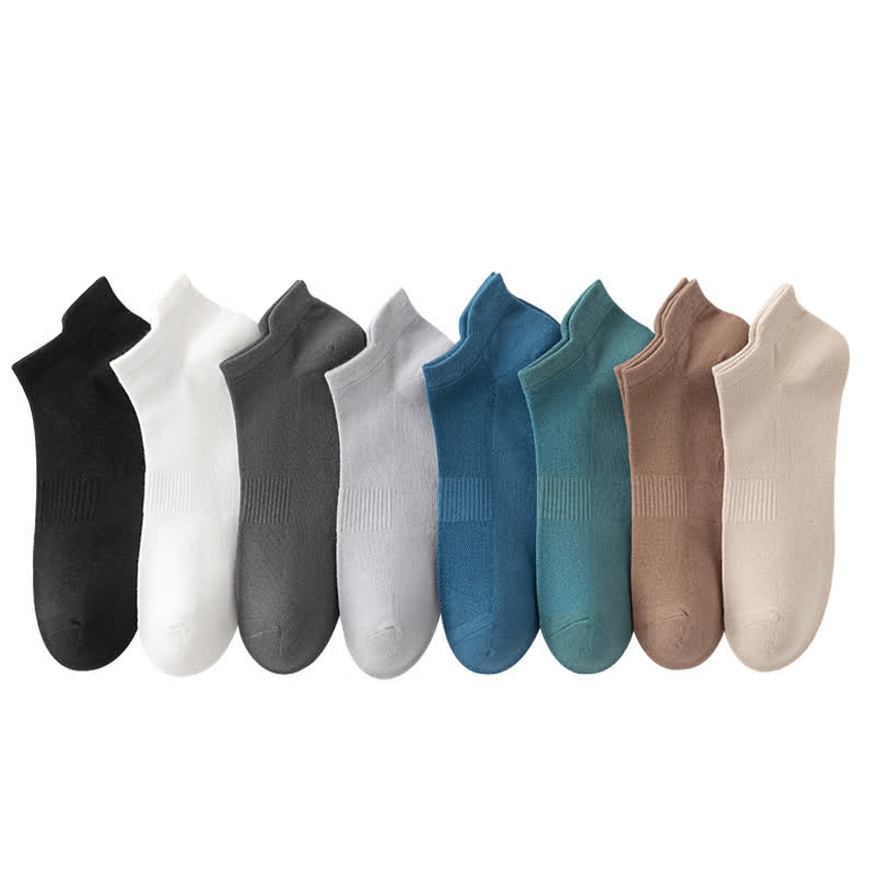 Dünne, atmungsaktive, unsichtbare Baumwollsocken (8 Paar) - Mehrfarbig - EU42-48 (US8,5-13) - image 17