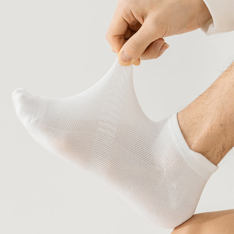 Dünne, atmungsaktive, unsichtbare Baumwollsocken (8 Paar) - image 9