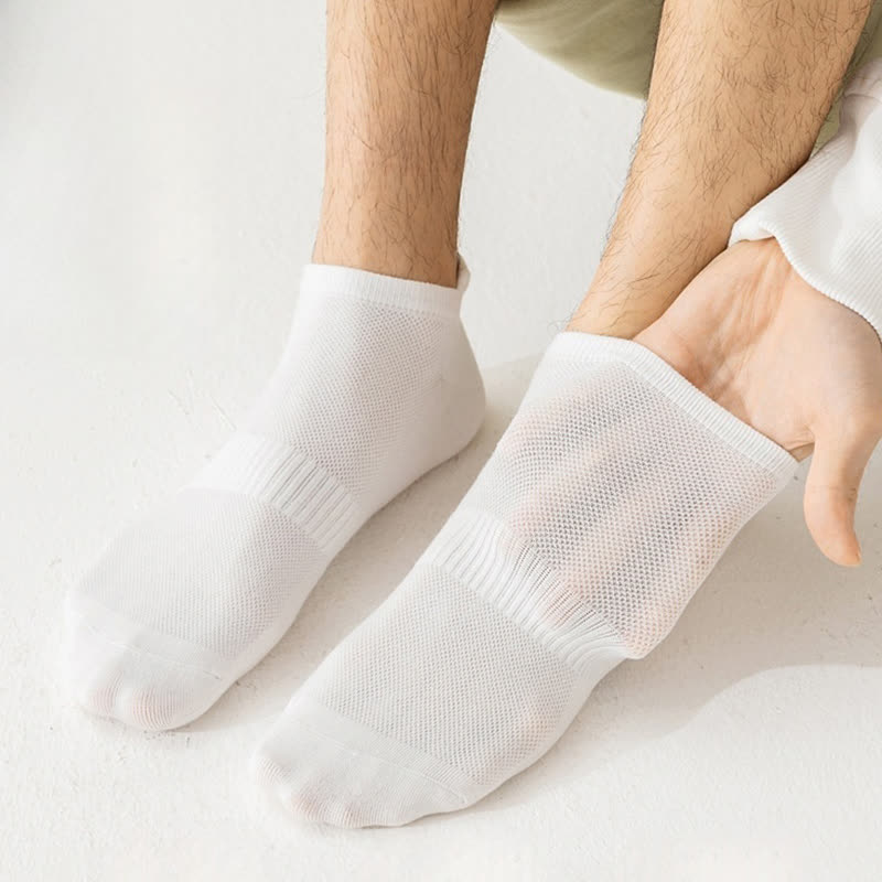 Dünne, atmungsaktive, unsichtbare Baumwollsocken (8 Paar) - image 8