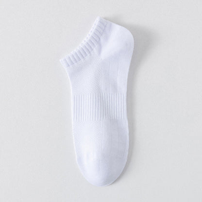 Leichte, atmungsaktive Mesh-Socken in Übergröße, einfarbig, Füßlinge (6 Paar)