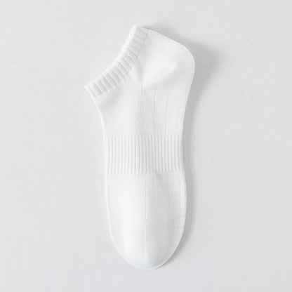 Leichte, atmungsaktive Mesh-Socken in Übergröße, einfarbig, Füßlinge (6 Paar)