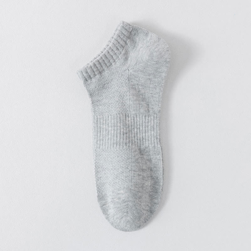 Leichte, atmungsaktive Mesh-Socken in Unifarben, unsichtbar (6 Paar) - Hellgrau - EU44-50 (US10-15) - image 7