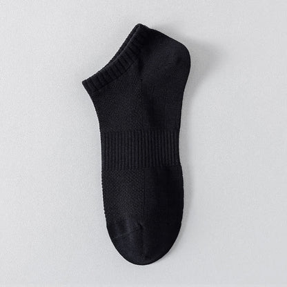 Leichte, atmungsaktive Mesh-Socken in Übergröße, einfarbig, Füßlinge (6 Paar)