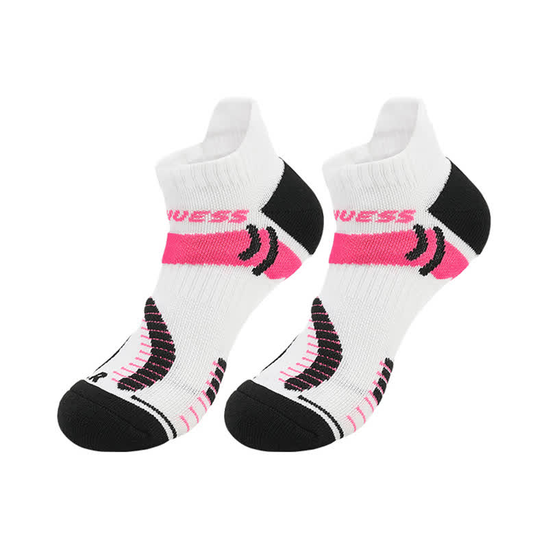 Atmungsaktive Sportsöckchen mit leuchtenden Farbblöcken (4 Paar)