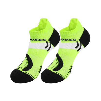 Atmungsaktive Sportsöckchen mit leuchtenden Farbblöcken (4 Paar)