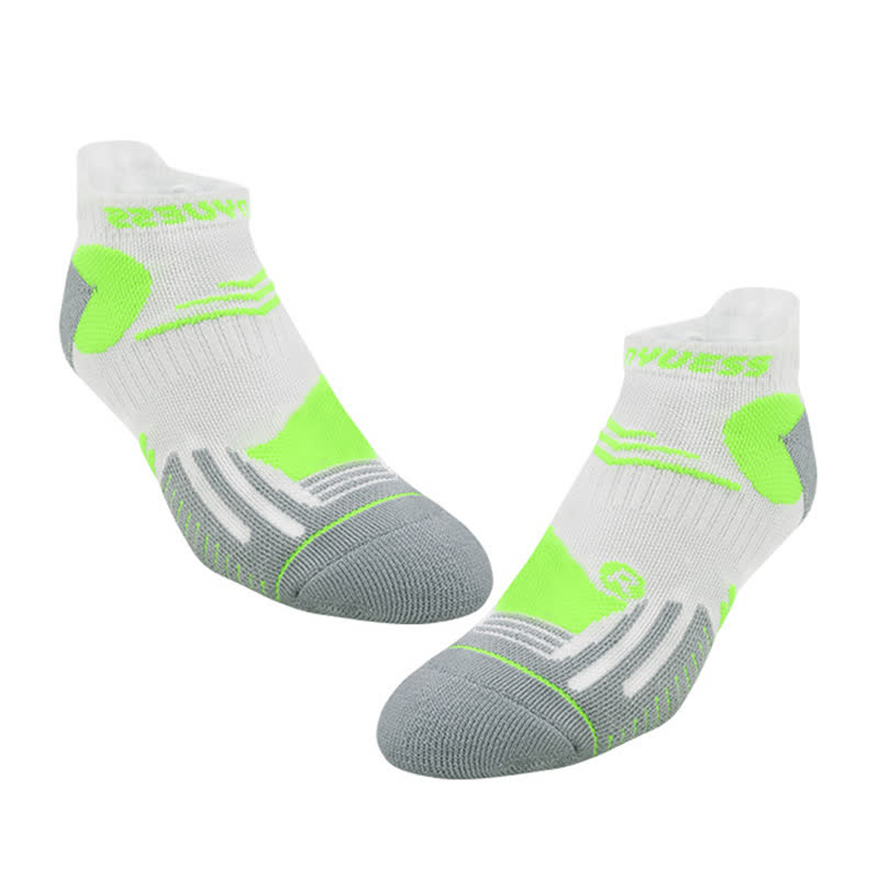 Atmungsaktive Sportsöckchen mit buntem Blockmuster (5 Paar)