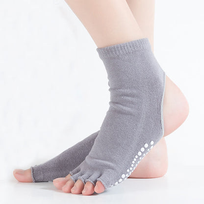Yoga-Sportsocken mit offener Zehenpartie und offener Ferse (6 Paar)