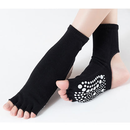Yoga-Sportsocken mit offener Zehenpartie und offener Ferse (6 Paar)