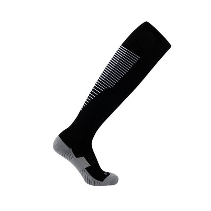 Schweißabsorbierende kniehohe Sport-Fußballsocken (5 Paar)