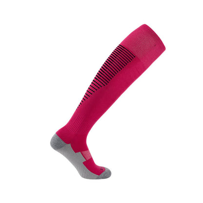 Schweißabsorbierende kniehohe Sport-Fußballsocken (5 Paar)