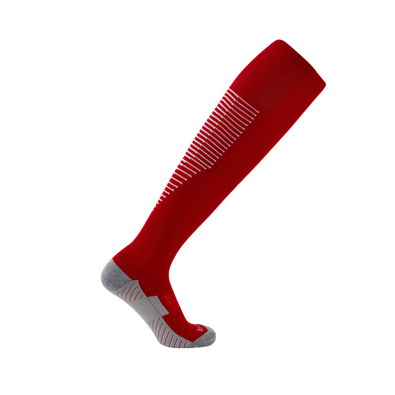 Schweißabsorbierende kniehohe Sport-Fußballsocken (5 Paar)