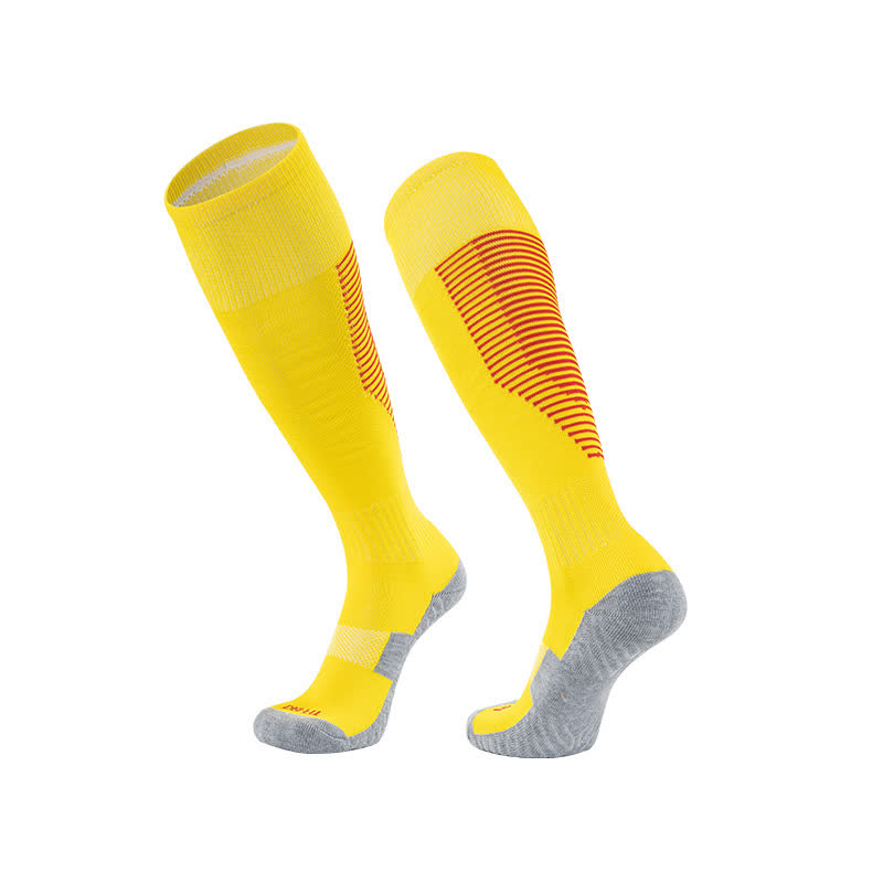 Schweißabsorbierende kniehohe Sport-Fußballsocken (5 Paar)