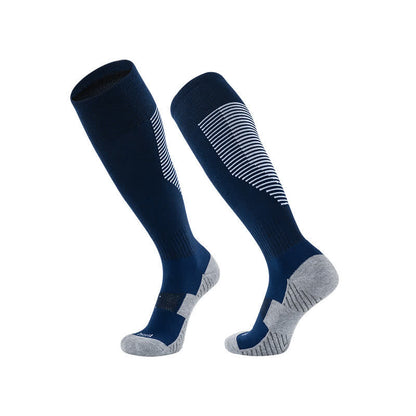 Schweißabsorbierende kniehohe Sport-Fußballsocken (5 Paar)