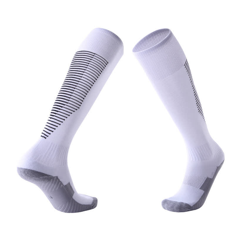 Schweißabsorbierende kniehohe Sport-Fußballsocken (5 Paar)