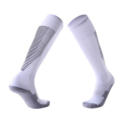 Schweißabsorbierende kniehohe Sport-Fußballsocken (5 Paar)