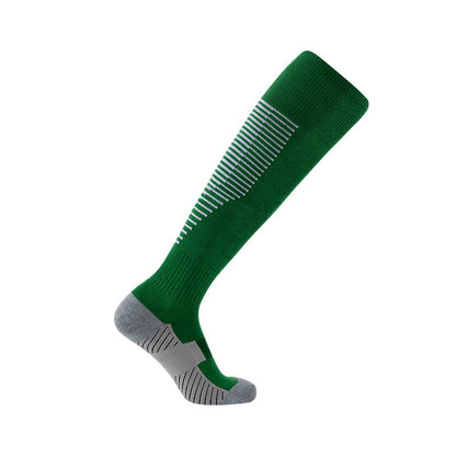 Schweißabsorbierende kniehohe Sport-Fußballsocken (5 Paar)