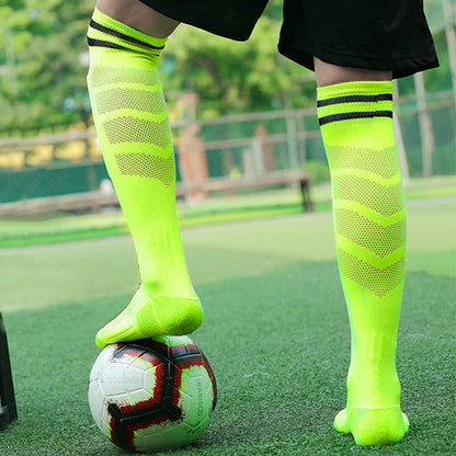 Schweißabsorbierende, rutschfeste Fußballkniestrümpfe (5 Paar)