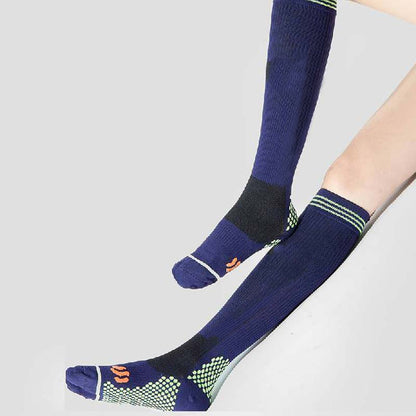 Rutschfeste Sport-Massage-Kompressionsstrümpfe (3 Paar) - Unisex - Marineblau - image 5