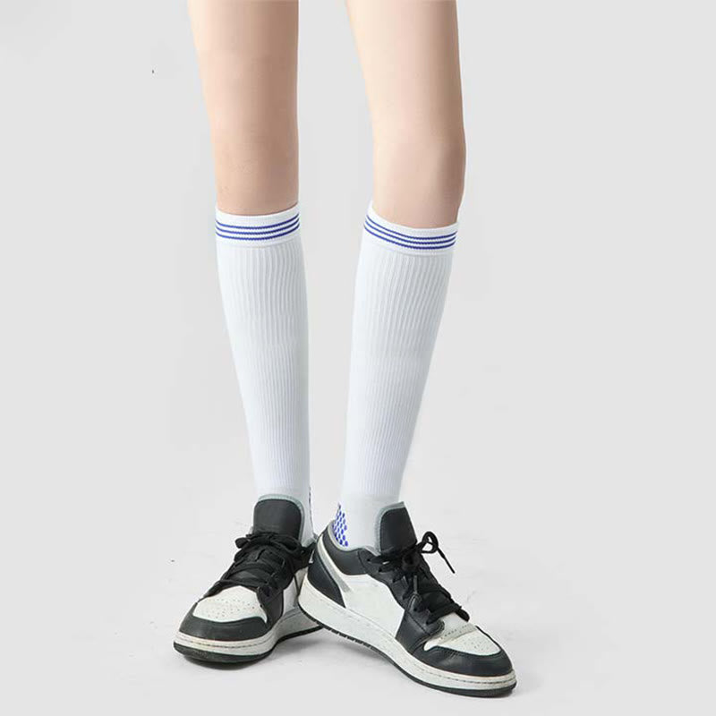 Rutschfeste Sport-Massage-Kompressionsstrümpfe (3 Paar) - Unisex - Weiß - image 3