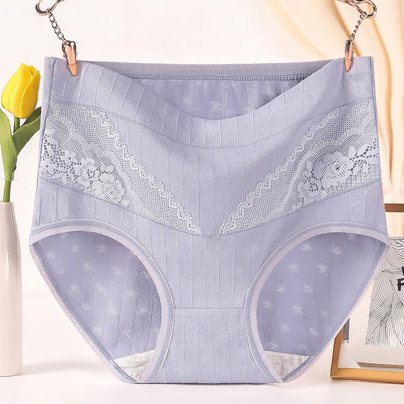 Hochgeschnittene, weiche Baumwollslips (3er-Pack) - Hellviolett - 6XL - image 6