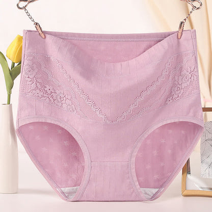 Hochgeschnittene, weiche Baumwollslips (3er-Pack) - Lila - 6XL - image 7