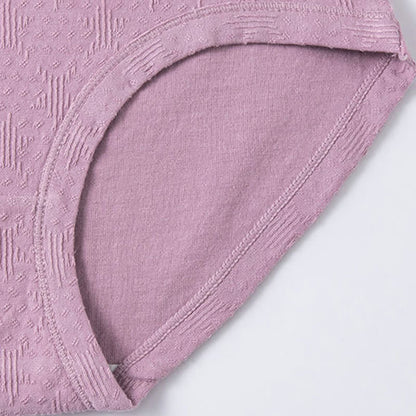 Einfarbige, einfache Baumwoll-Slips mit hoher Taille (3er-Pack)