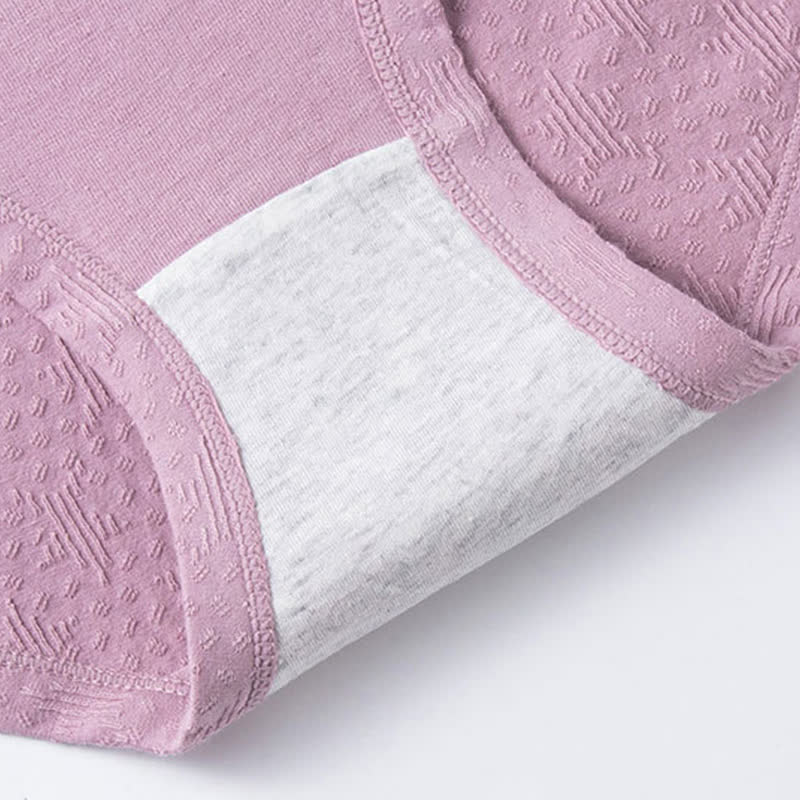 Einfarbige, einfache Baumwoll-Slips mit hoher Taille (3er-Pack)