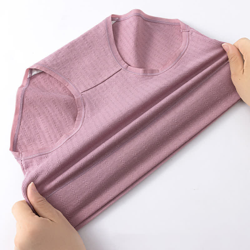 Bequeme Höschen aus reiner Baumwolle mit hoher Taille, einfarbig (3er-Pack)