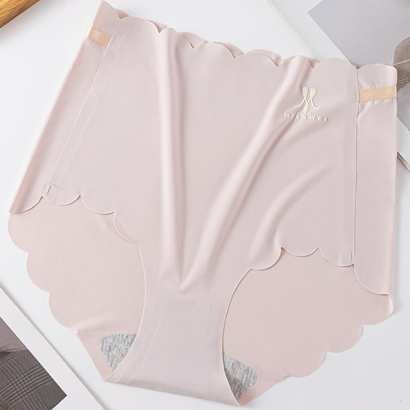 Nahtlose Slips aus Eisseide mit hoher Taille (3er-Pack) - Hellrosa - 3XL - image 6