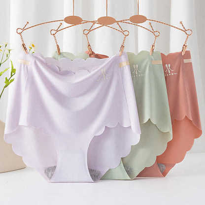 Nahtlose Slips aus Eisseide mit hoher Taille (3er-Pack)