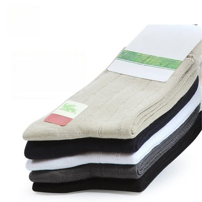 Schweißabsorbierende, bequeme Socken aus Bambusfaser (5 Paar)
