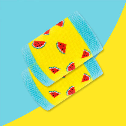 Lustige Handgelenksmanschetten mit Wassermelonenmuster (2 Paar)