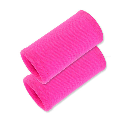 Einfarbige Kompressions-Handgelenksmanschetten für Outdoor-Sport (2 Paar) - Rosa - Einheitsgröße - image 6