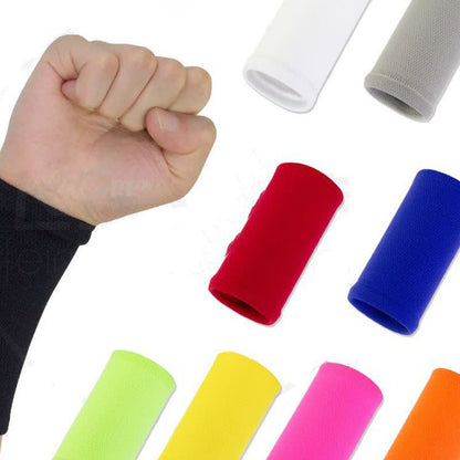 Einfarbige Kompressions-Handgelenksmanschetten für Outdoor-Sport (2 Paar)